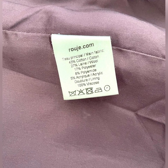 Rare Rouje Jacques wool jacket in lavender - Picture 6 of 7